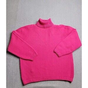 Vtg Claus Pullover Sweater Womens S Pink Angora Lambswool‎ Soft Fuzzy Barbie 80s